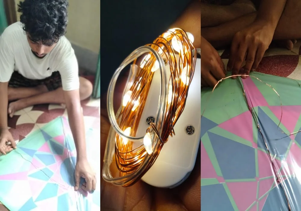 এই প্রথম কলকাতার রাতের আকাশে উড়ল আলোকিত ঘুড়ি