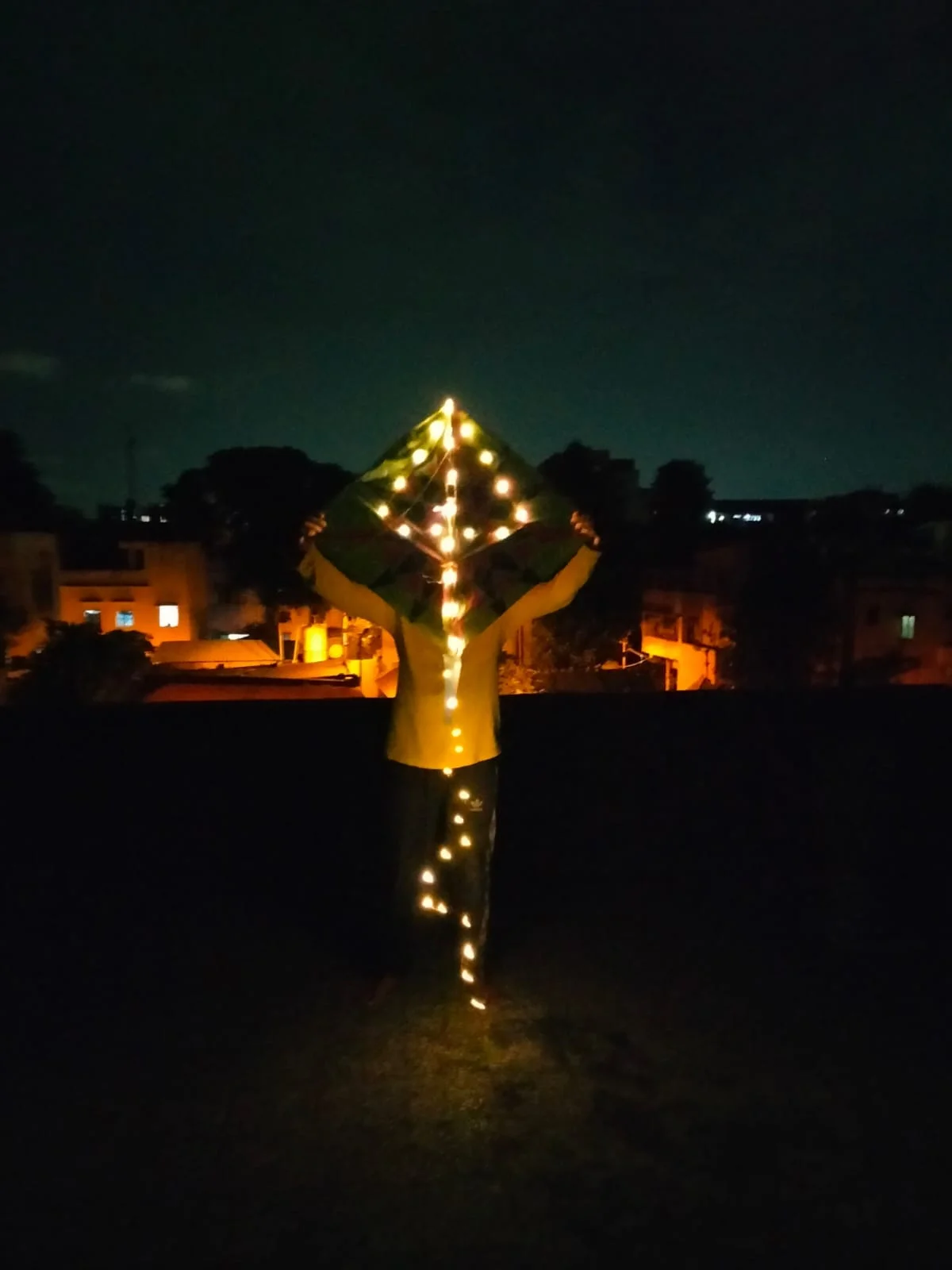 এই প্রথম কলকাতার রাতের আকাশে উড়ল আলোকিত ঘুড়ি