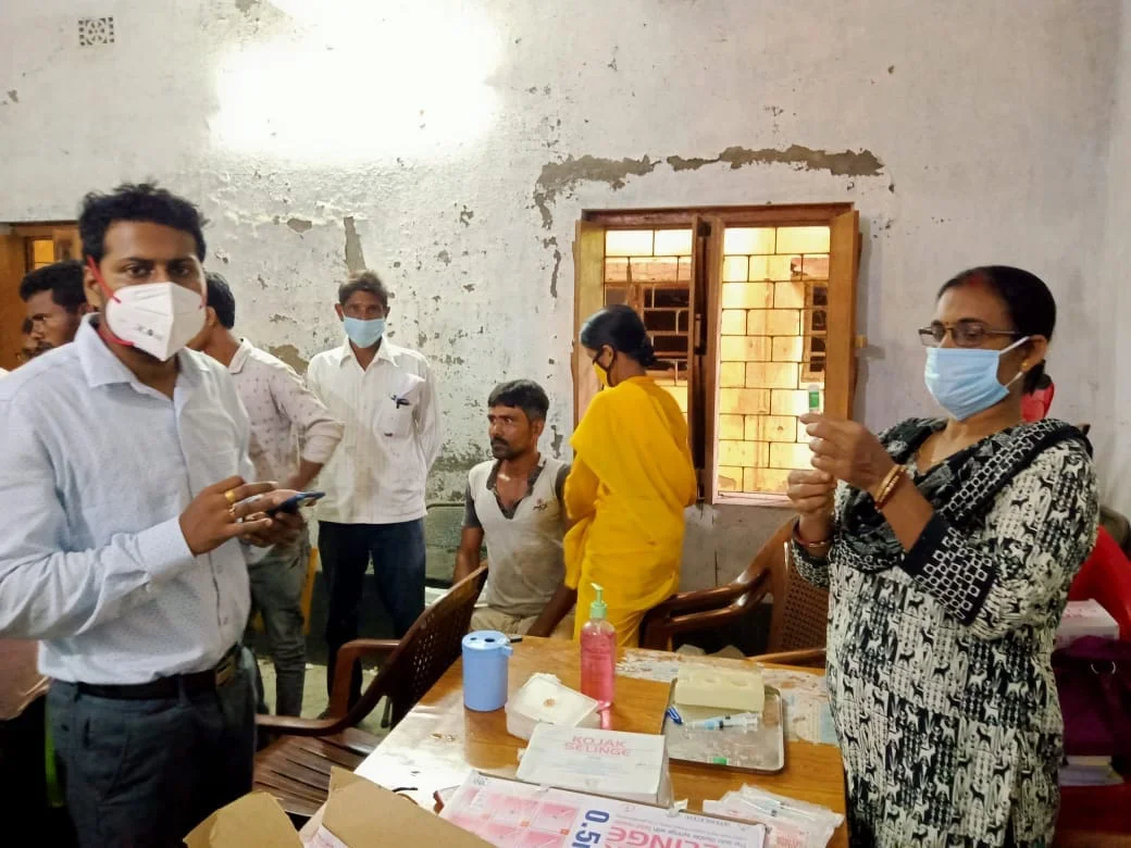 করোনা টিকাকরণের মেগা ক‍্যাম্প নলহাটিতে