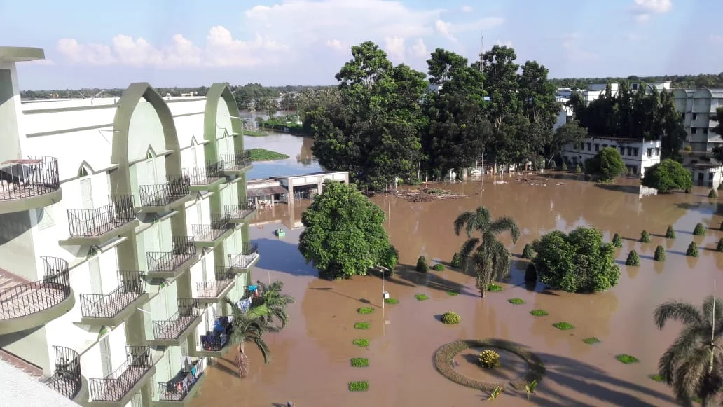 জলমগ্ন হাওড়ার উদয়নারায়ণপুরে আল-আমীন মিশন ক্যাম্পাস, দেখুন সেই ছবি