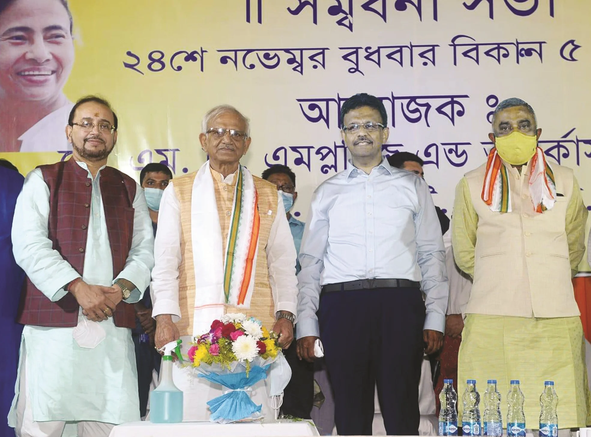 শোভনদেব চট্টোপাধ্যায়কে সংবর্ধনা অনুষ্ঠান