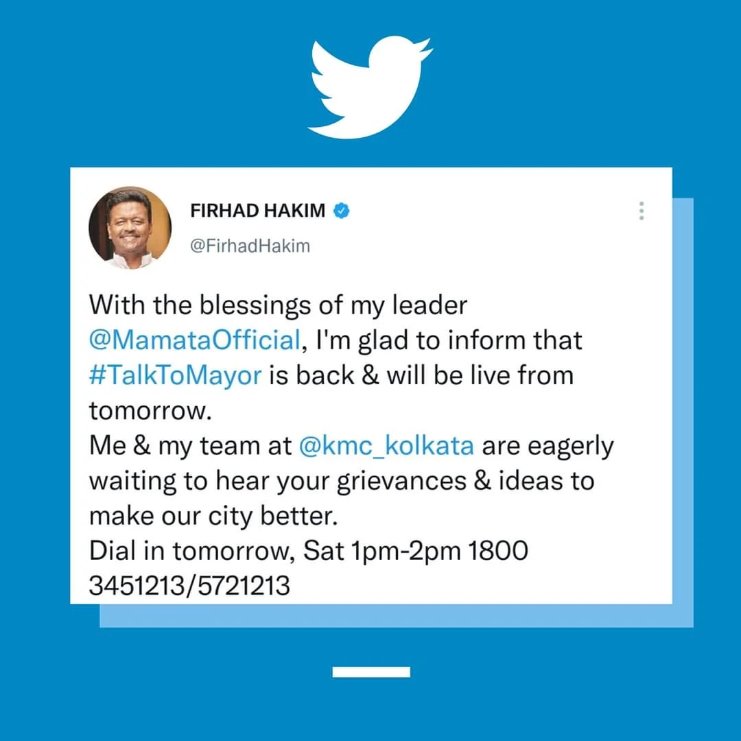 Talk to Mayor started again under the leadership of Firhad Hakim