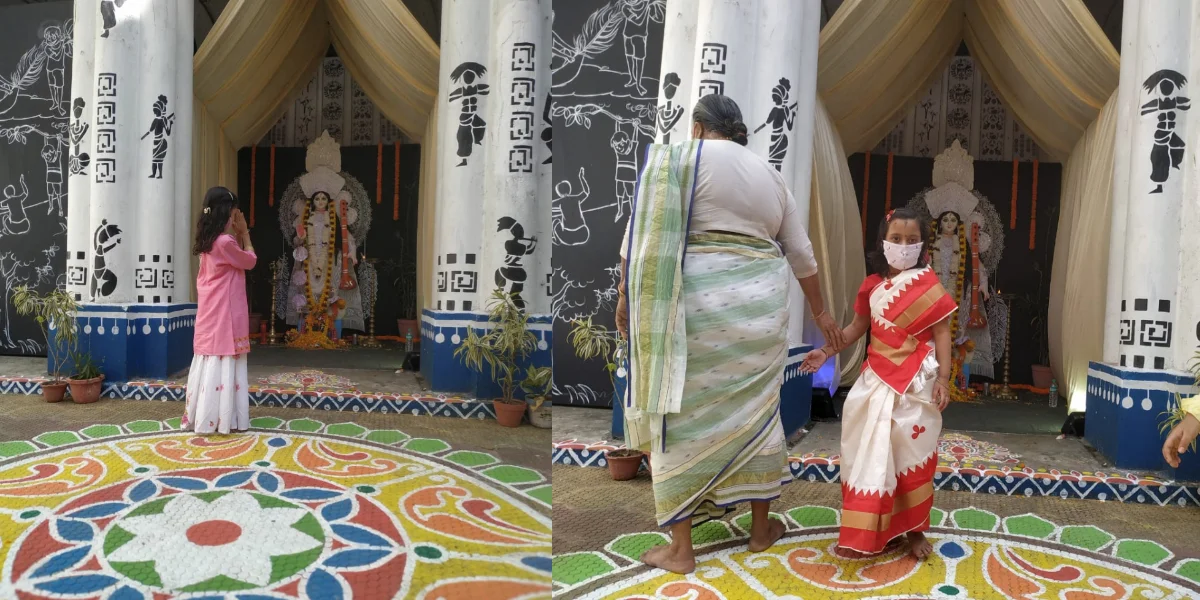 সরস্বতী পুজোয় মাতোয়ারা বঙ্গবাসী, থিমের সাজে সেজে উঠল মণ্ডপ