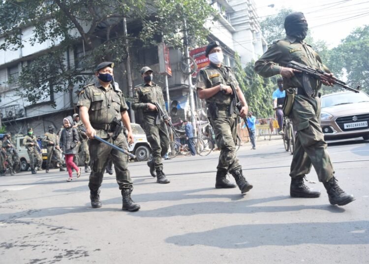 রবিবার কলকাতা পুরভোট, তুঙ্গে প্রস্তুতি, চলছে নাকা চেকিং থেকে রুট মার্চ